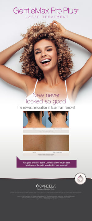 GentleMax Pro Plus Patient Bannerstand - Hair Removal [sf:MCAH7WH2STNVD7PIRPWUNPCC42WQ]