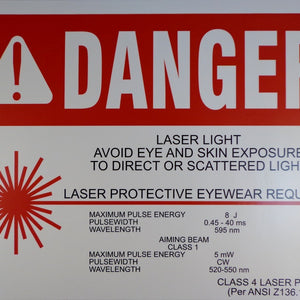 LASER RADIATION WALL SIGN [sf:MCNTTOMTY5JJFVPAUZOXUH7QARPQ]