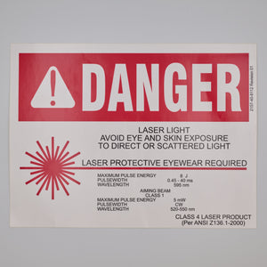 LASER RADIATION WALL SIGN [sf:MCQXQ3UROUQJG5DK5QMXIBWKXJZA]