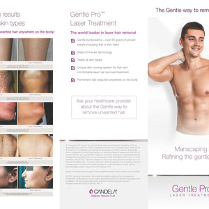 Laser Hair Removal Patient Brochure, Gentle Pro Series - Male Model [sf:MCF6C55OUEDRBLJBUVXRTJ4LHQWE]